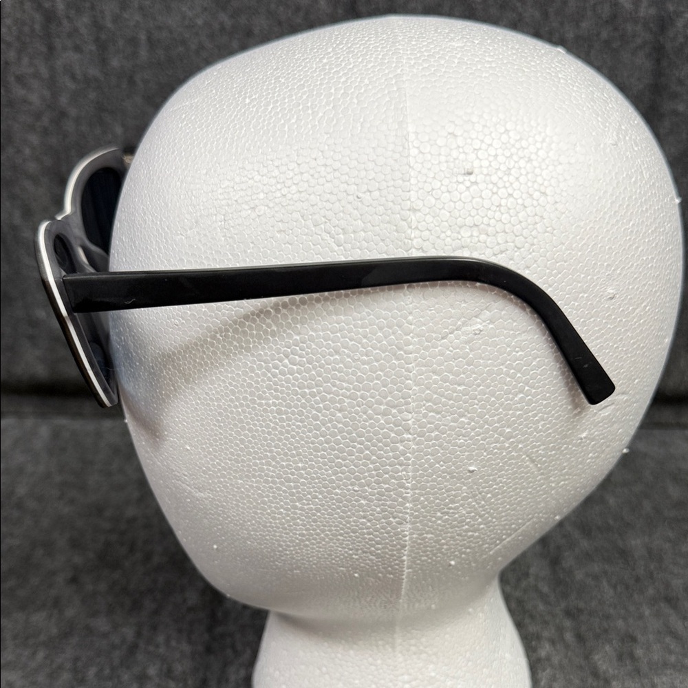 Warby Parker Black Sunglasses with Blue Lenses - Picture 3 of 8